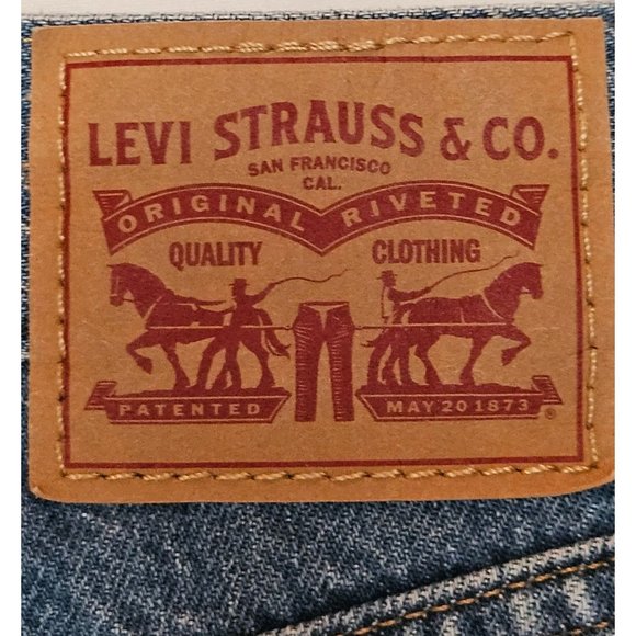 Levi's High Rise Jeans 24 X 30 Distressed Medium Wash Straight Leg - Picture 7 of 10